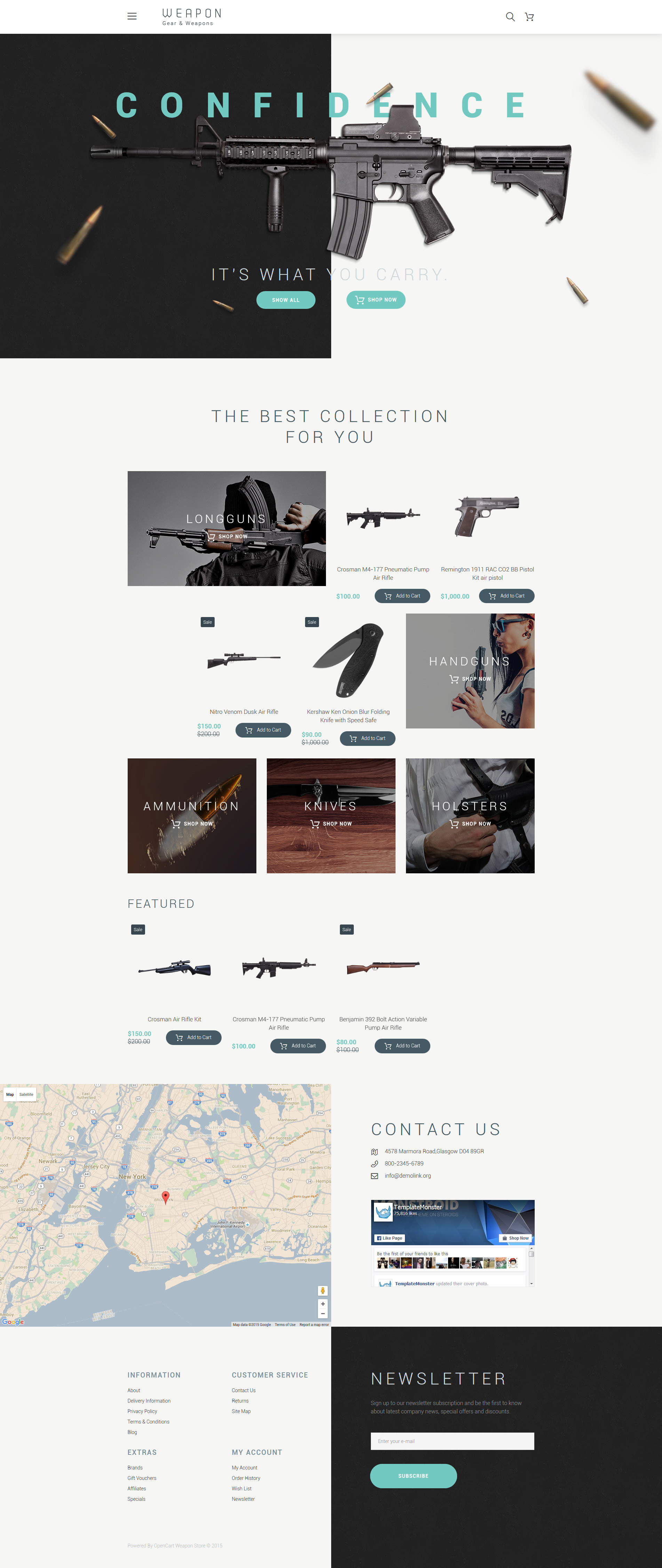 Weapon OpenCart Template