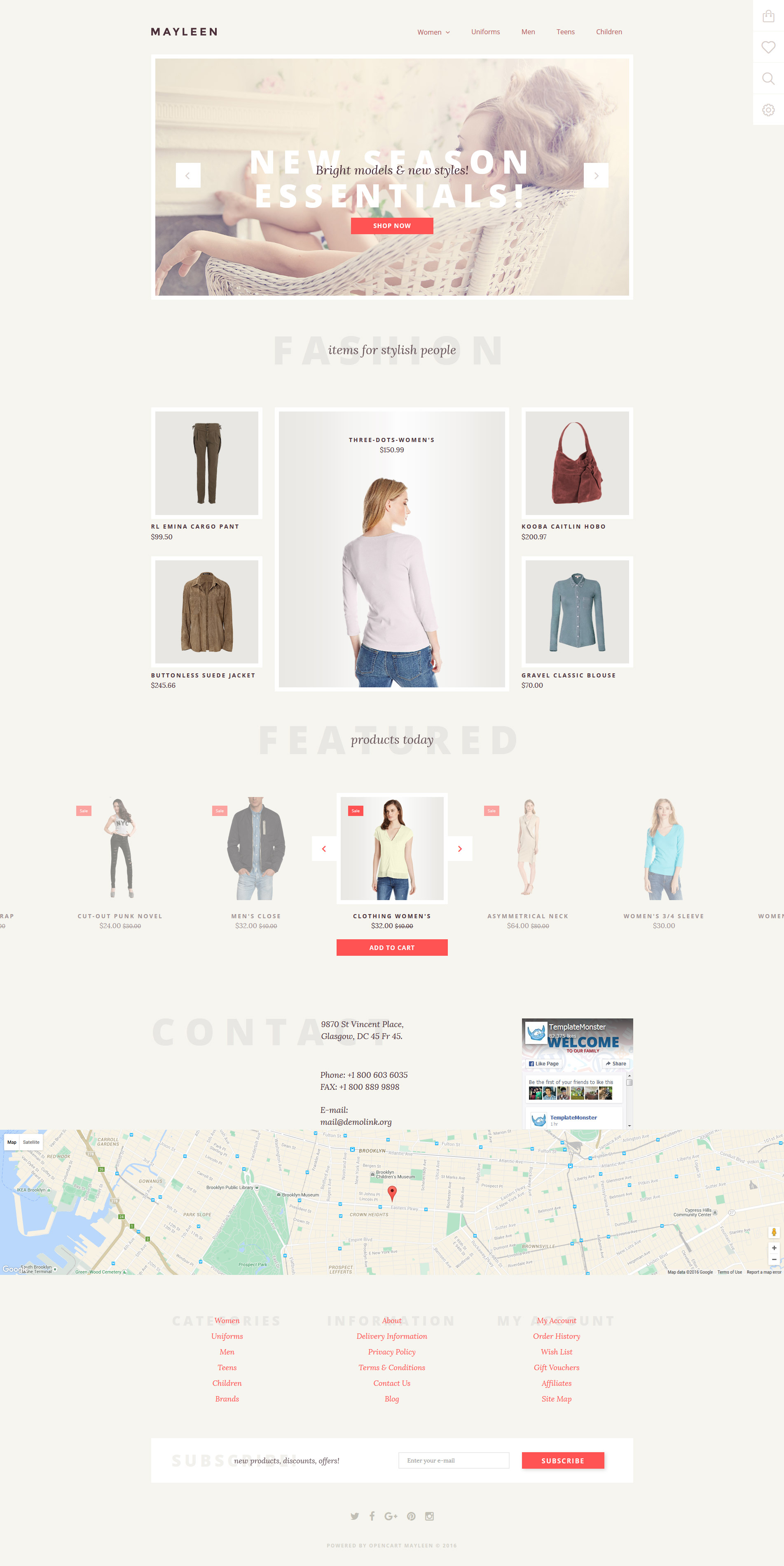 Mayleen OpenCart Template