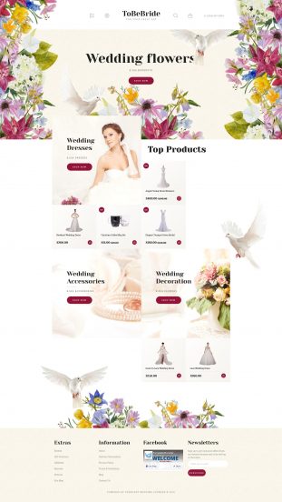 ToBeBride OpenCart Template