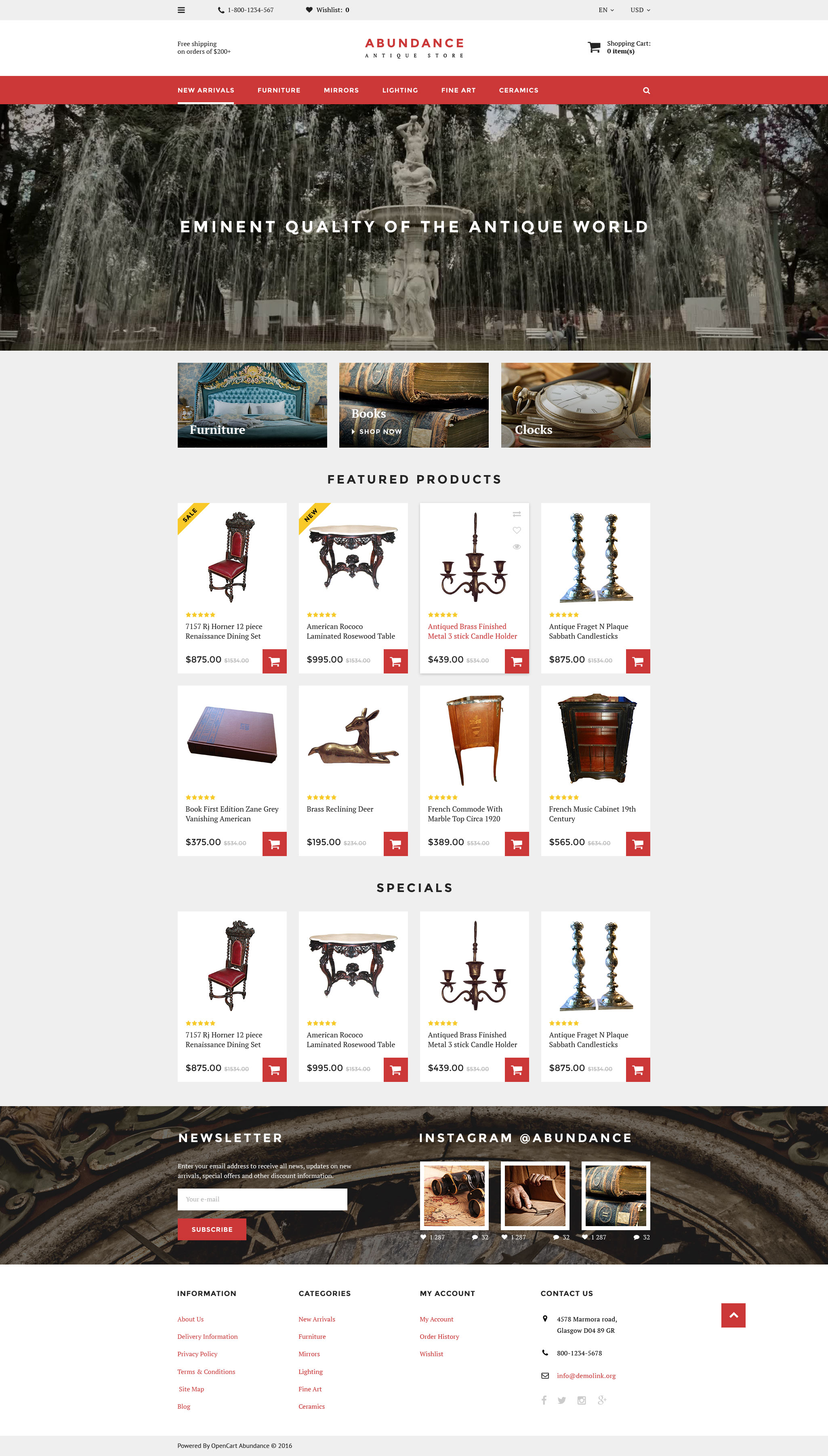 Abundance OpenCart Template