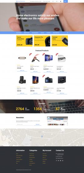 Home Electronics OpenCart Template