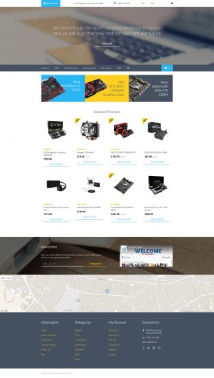 Hardware OpenCart Template