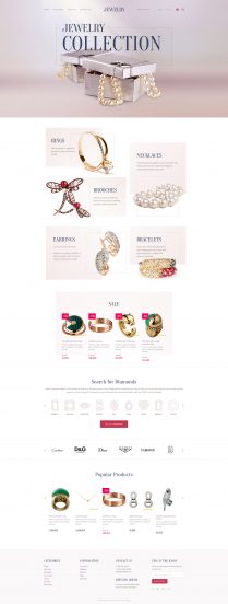 Jewelry Template Responsive OpenCart Template