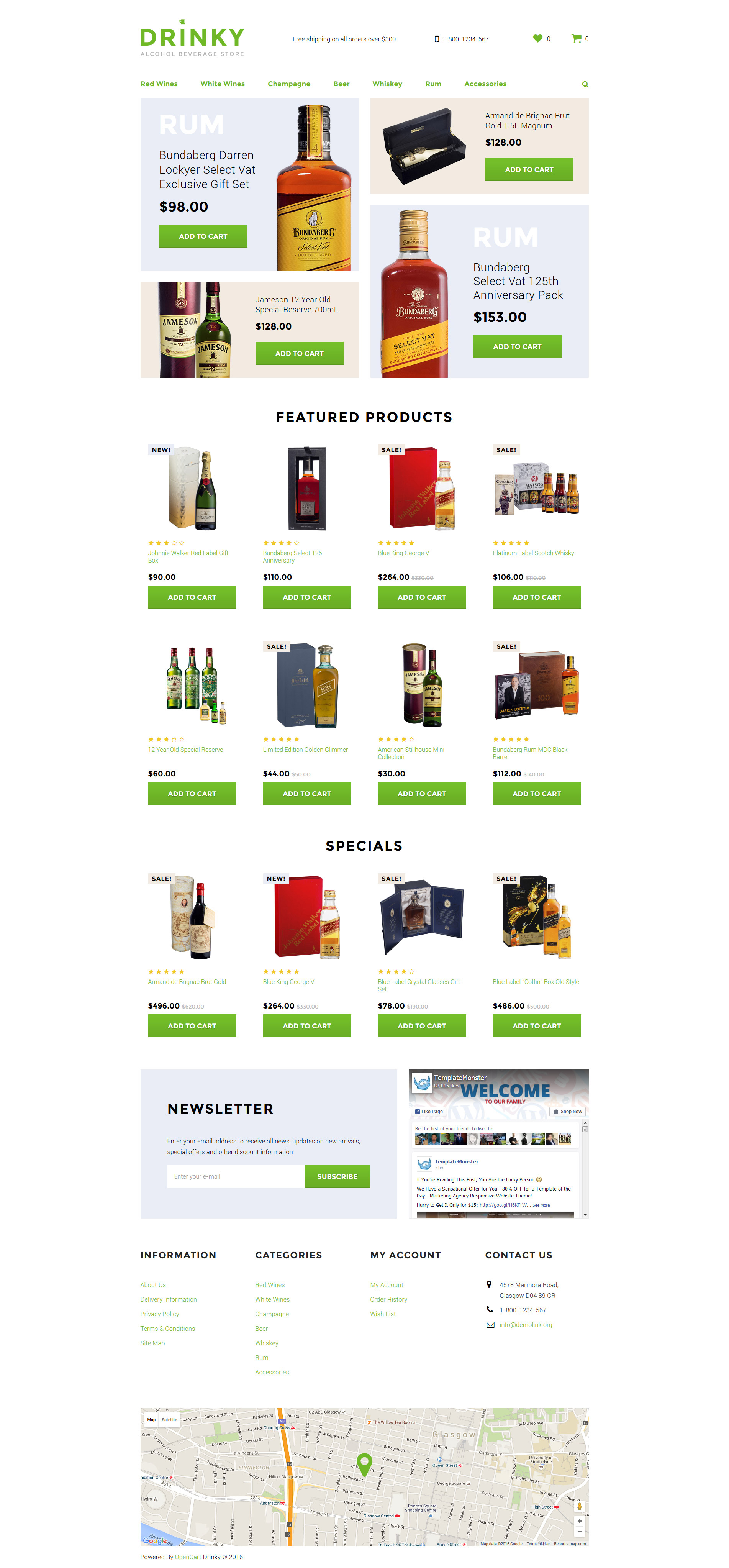 Drinky OpenCart Template