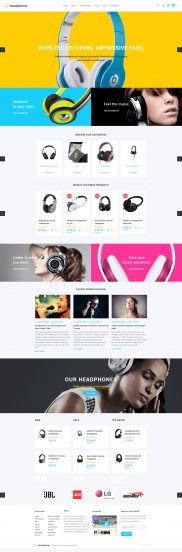 Headphones OpenCart Template