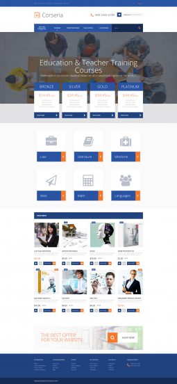 Career Education Template Responsive OpenCart Template