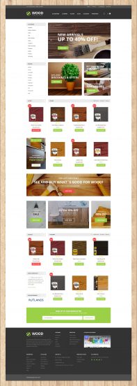 Wood Finishes Responsive OpenCart Template