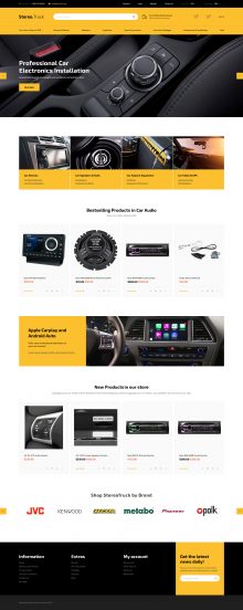 Сar Audio Responsive OpenCart Template