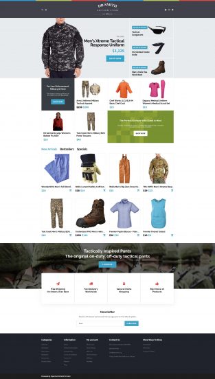 Dr. Smith - Uniform Store OpenCart Template