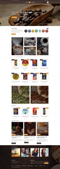 Love Coffee - Coffee House OpenCart Template