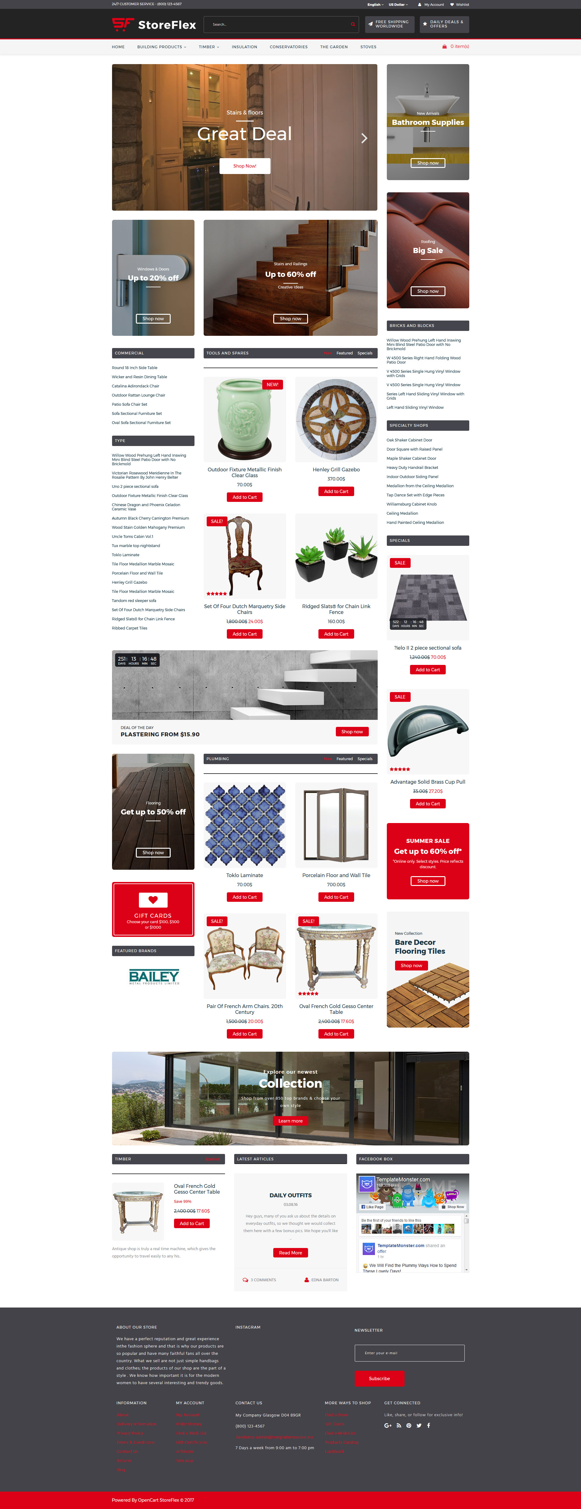 StoreFlex – Building Materials Responsive OpenCart Template