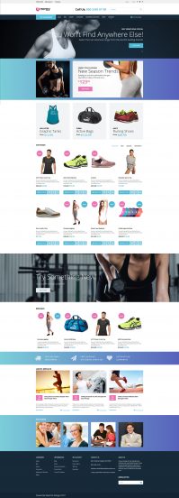 Sports Store Template Responsive OpenCart Template