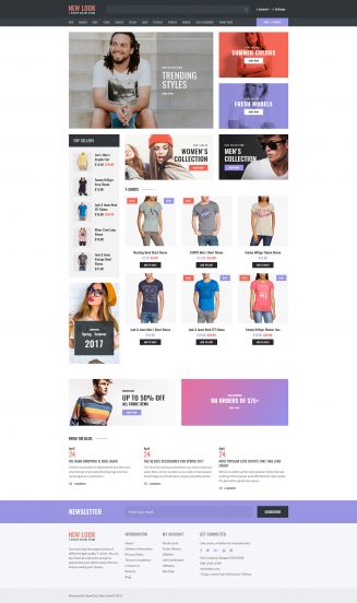 T-shirt Shop Template Responsive OpenCart Template