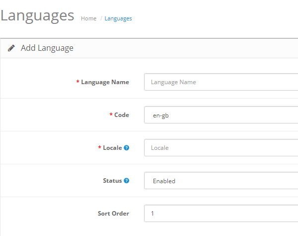 new language and setting up