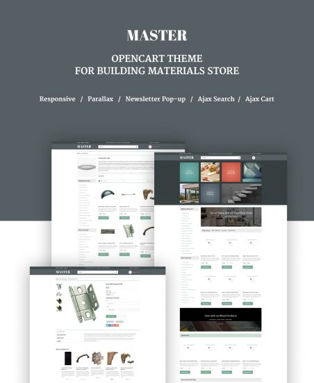 Building Materials Responsive OpenCart Template