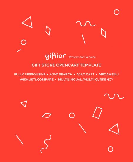 Gifts Store Template Responsive OpenCart Template