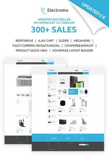 Electromo - OpenCart Electronics Online Shop Template OpenCart Template