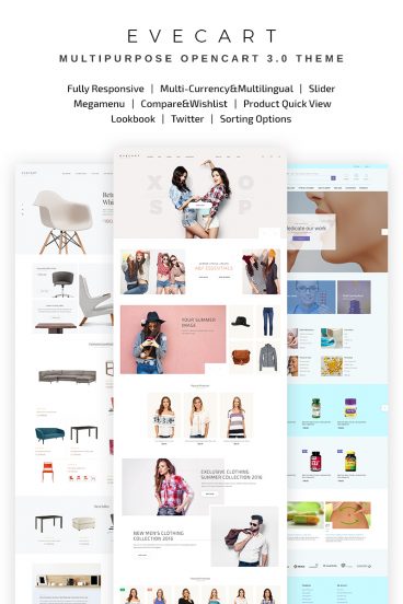 Evecart - Amazing Fashion Store OpenCart Template