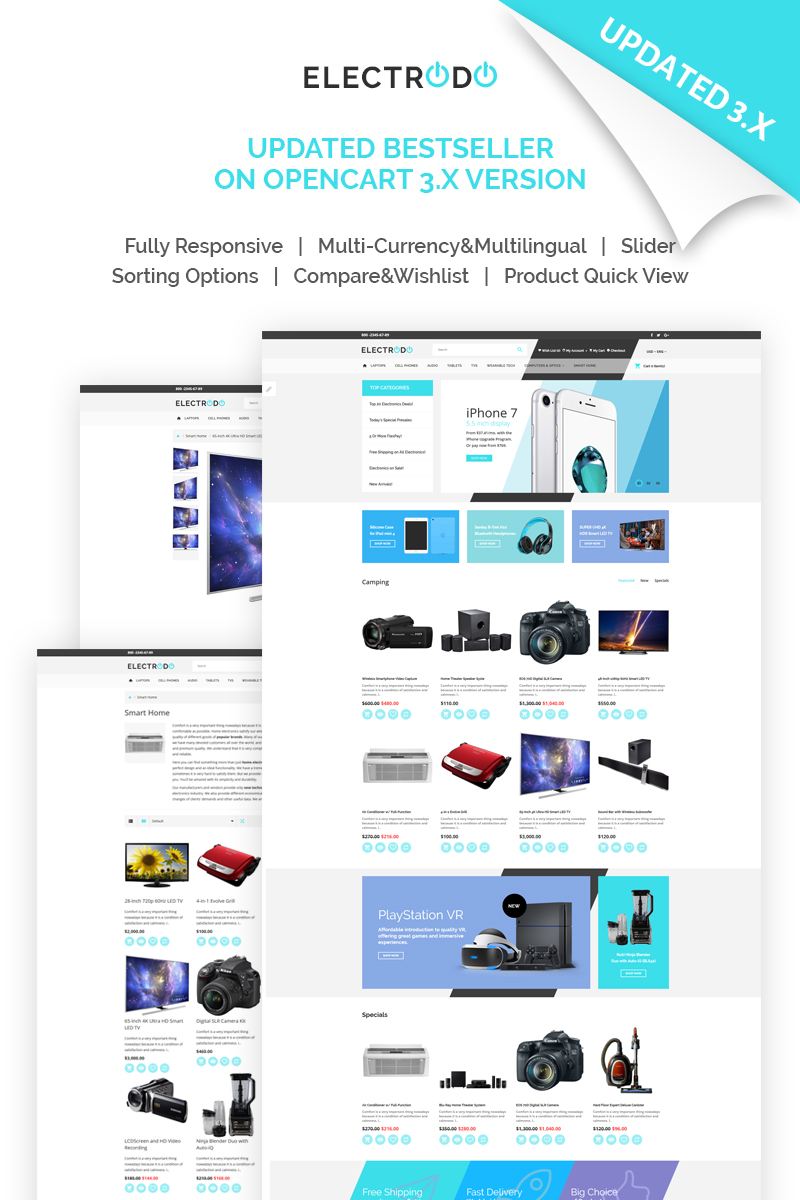 ElectroDo – Electronics Shop OpenCart Template