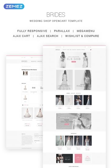 Brides - Wedding Shop OpenCart Template