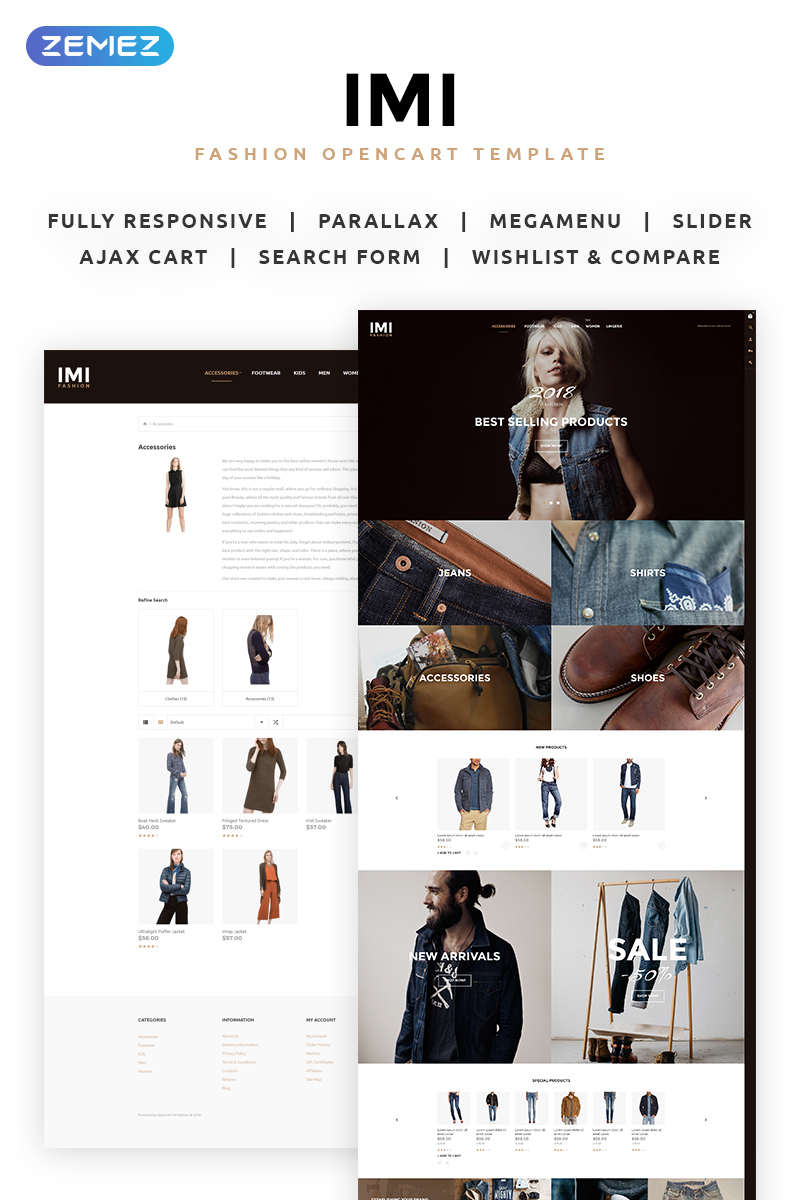 IMI – Fashion Store OpenCart Template