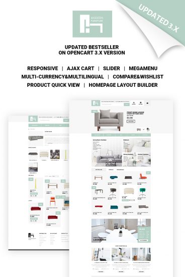 Furniture Store OpenCart Template