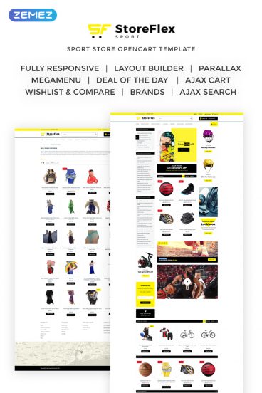 Storeflex - Sports Shop OpenCart Template