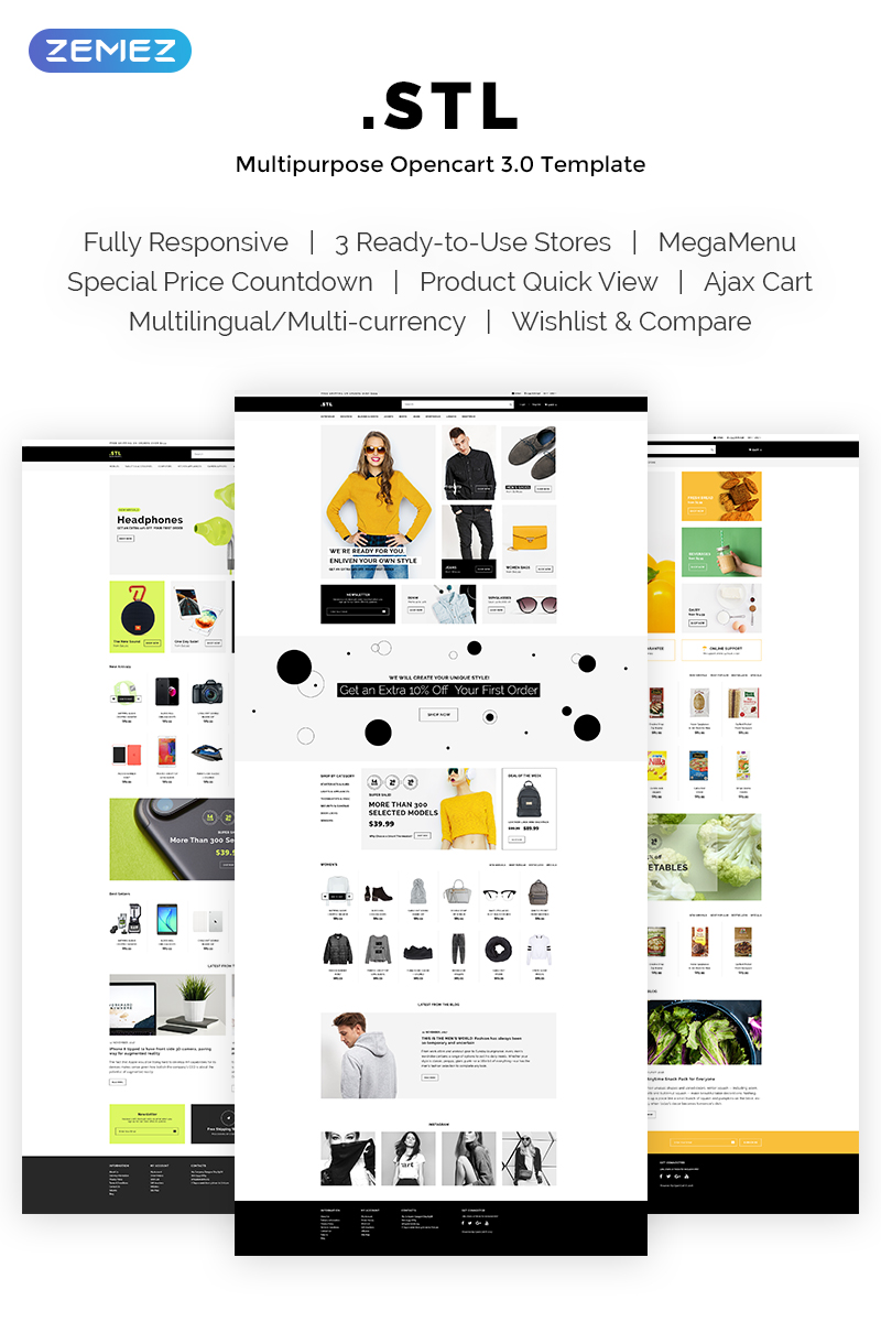 StoreFlex – Cosmetics & Makeup OpenCart Template