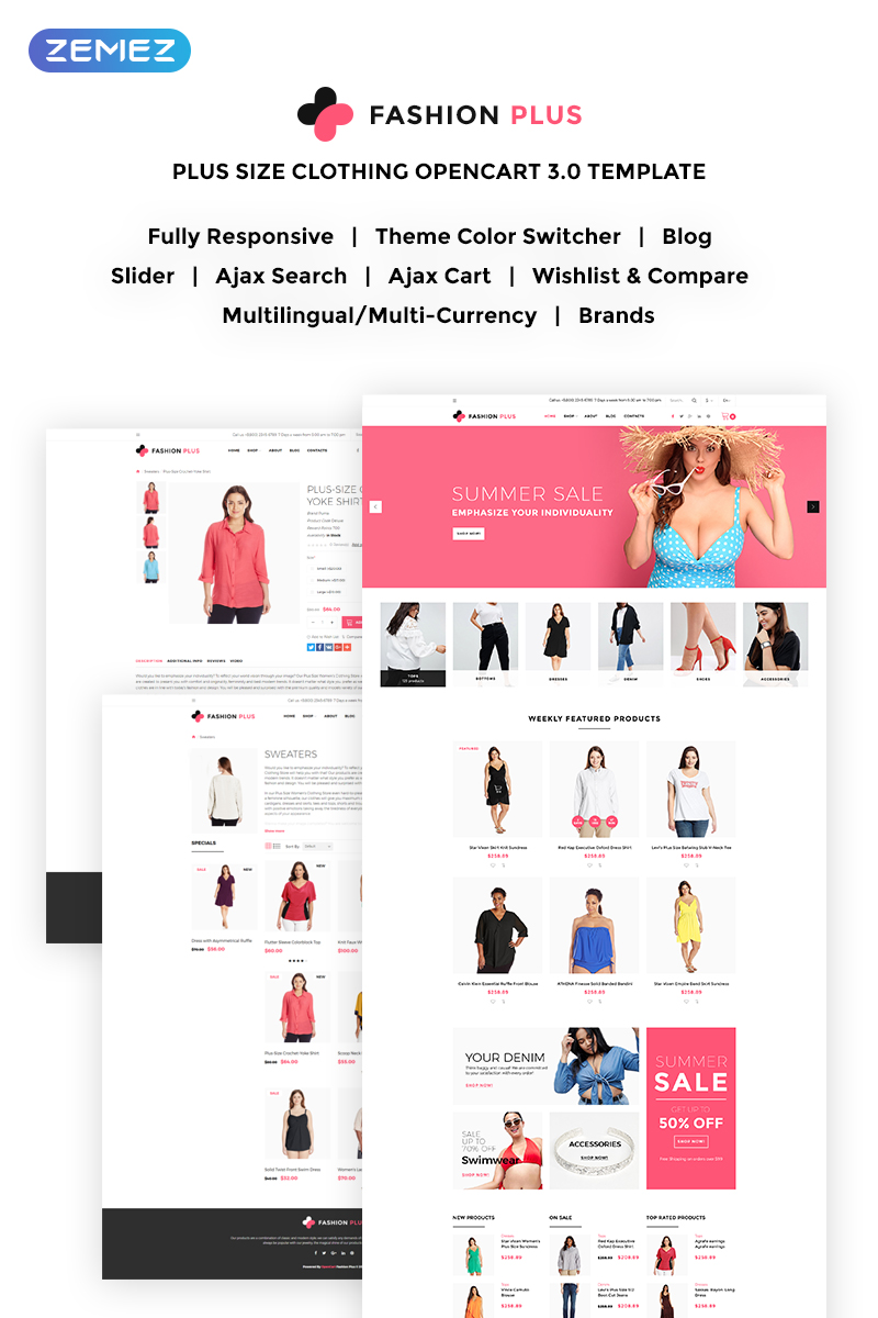 Fashion – Clothing Store OpenCart Template