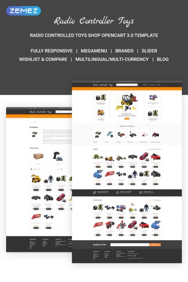 Radio Controller Toys - Simple Electronic Toys Online Shop OpenCart Template