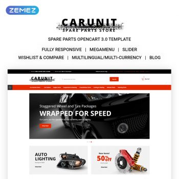 CarUnit Spare Parts OpenCart Template CarUnit Spare Parts OpenCart Template