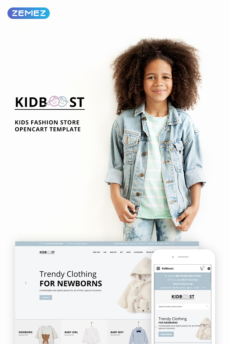 KidBoost – Kids Fashion Store OpenCart Template