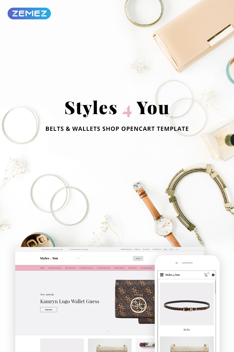 Styles4You – Belts & Wallets Shop OpenCart Template