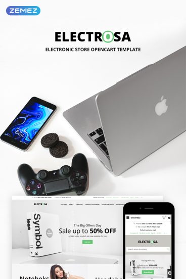 Electrosa - Electronic Store OpenCart Template