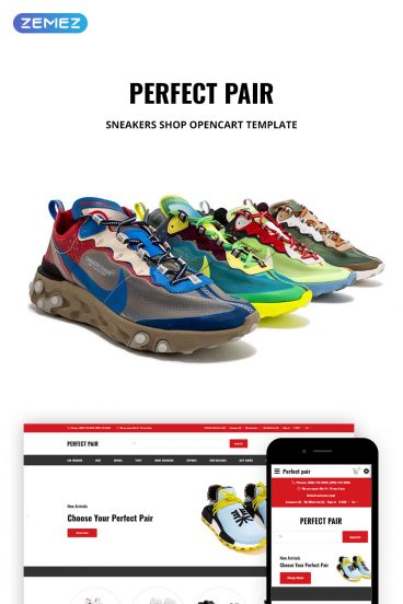 Perfect Pair - Sneakers Shop OpenCart Template