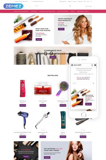 Silk&Soft - Beauty Sho Dynamic Bootstrap OpenCart Template