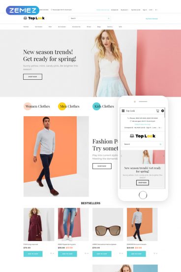 Top Look - Fashion & Beauty Creative OpenCart Template