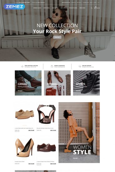 SalesW - Shoes Responsive Practival OpenCart Template