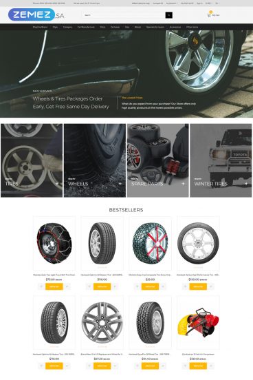 Wheelsa - Cars & Motorcycles Ready-to-Use Clean OpenCart Template