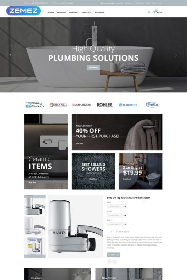 Plumbix - Plumbing Functional Clean OpenCart Template