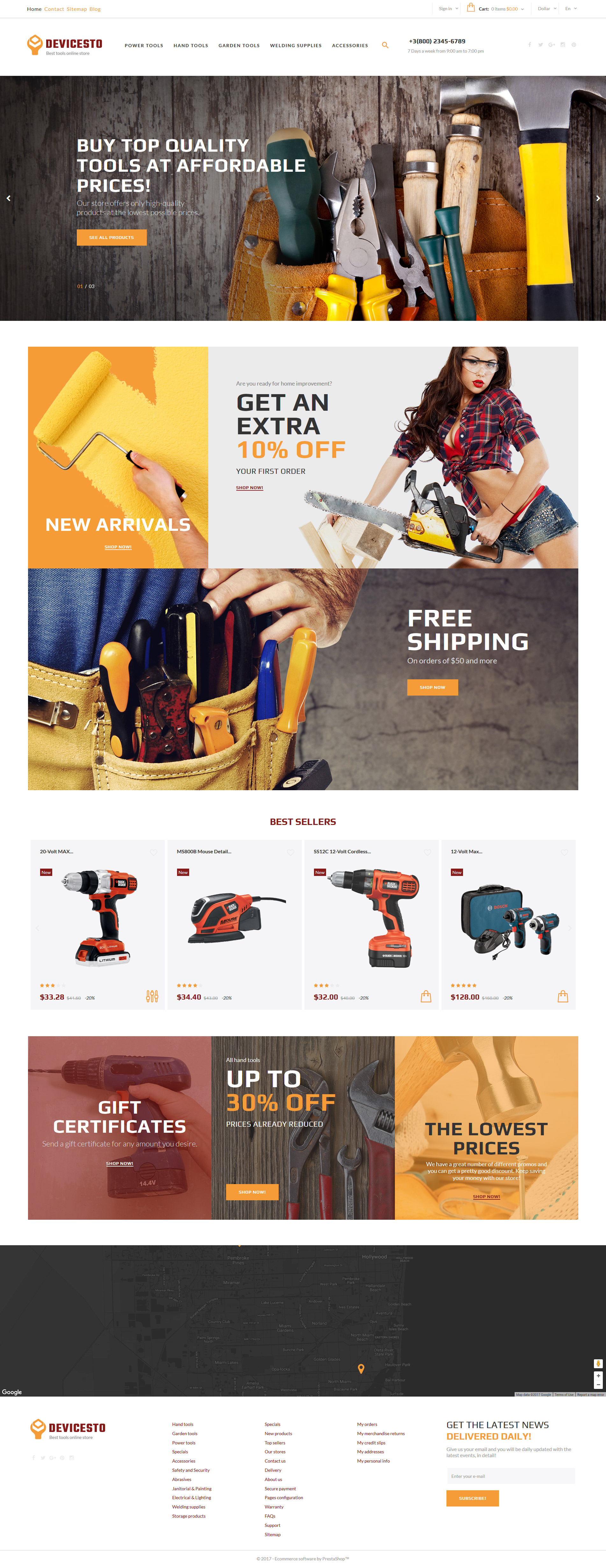 Devicesto – Tools and Supplies Store PrestaShop Theme