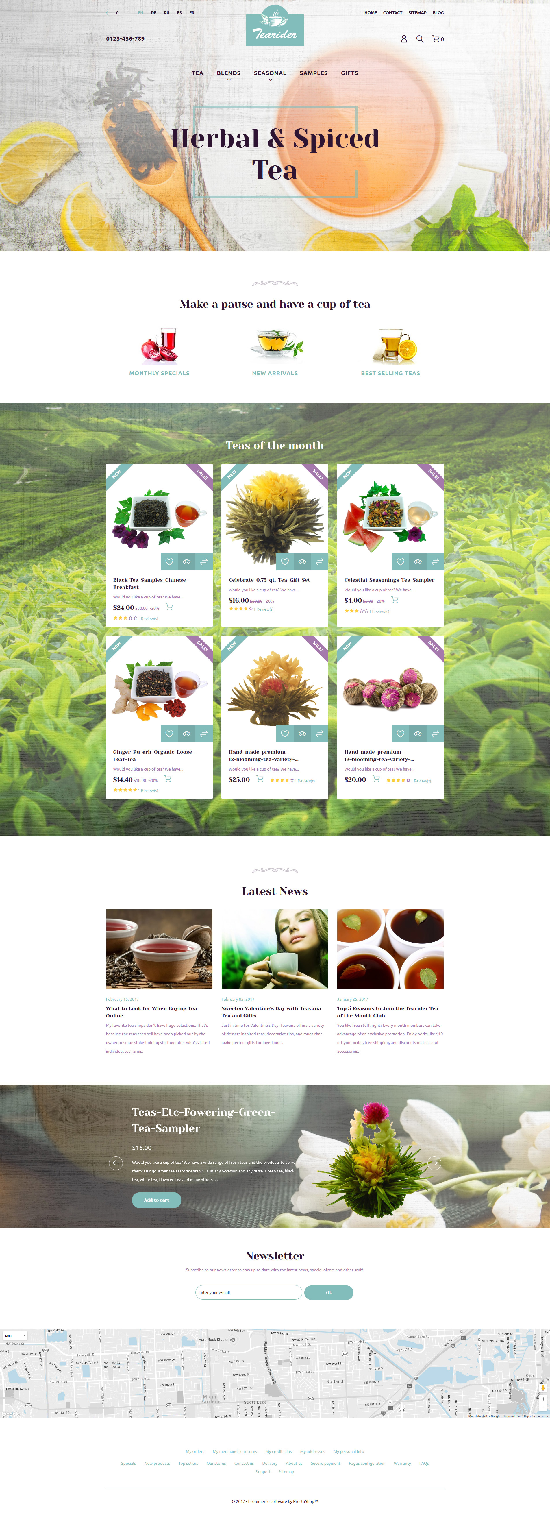 Tearider – Herbal & Spiced Tea Responsive PrestaShop Theme