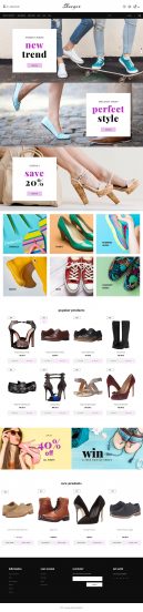 Shoe Store Template Responsive PrestaShop Theme