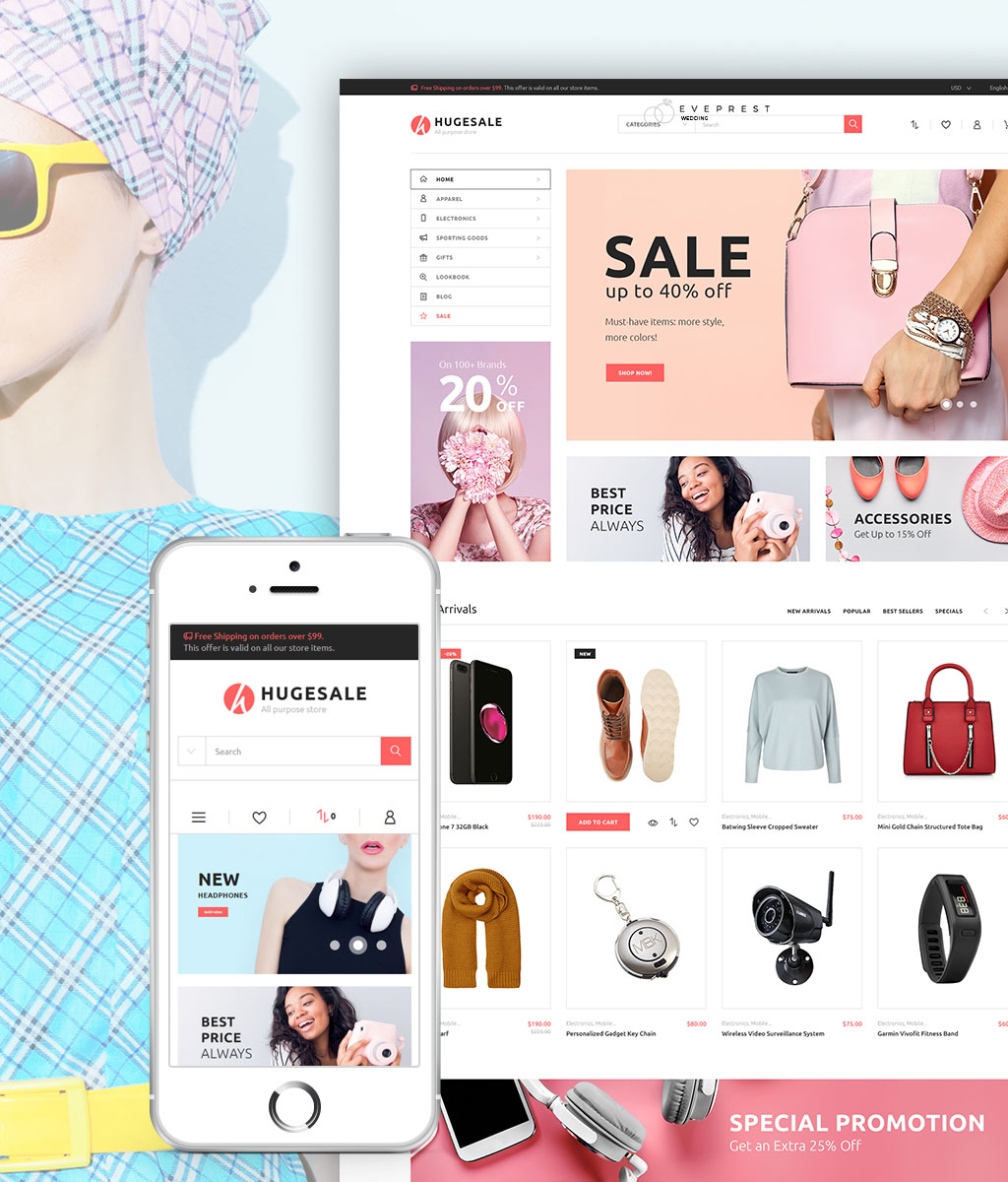 Wholesale Store Responsive PrestaShop Theme