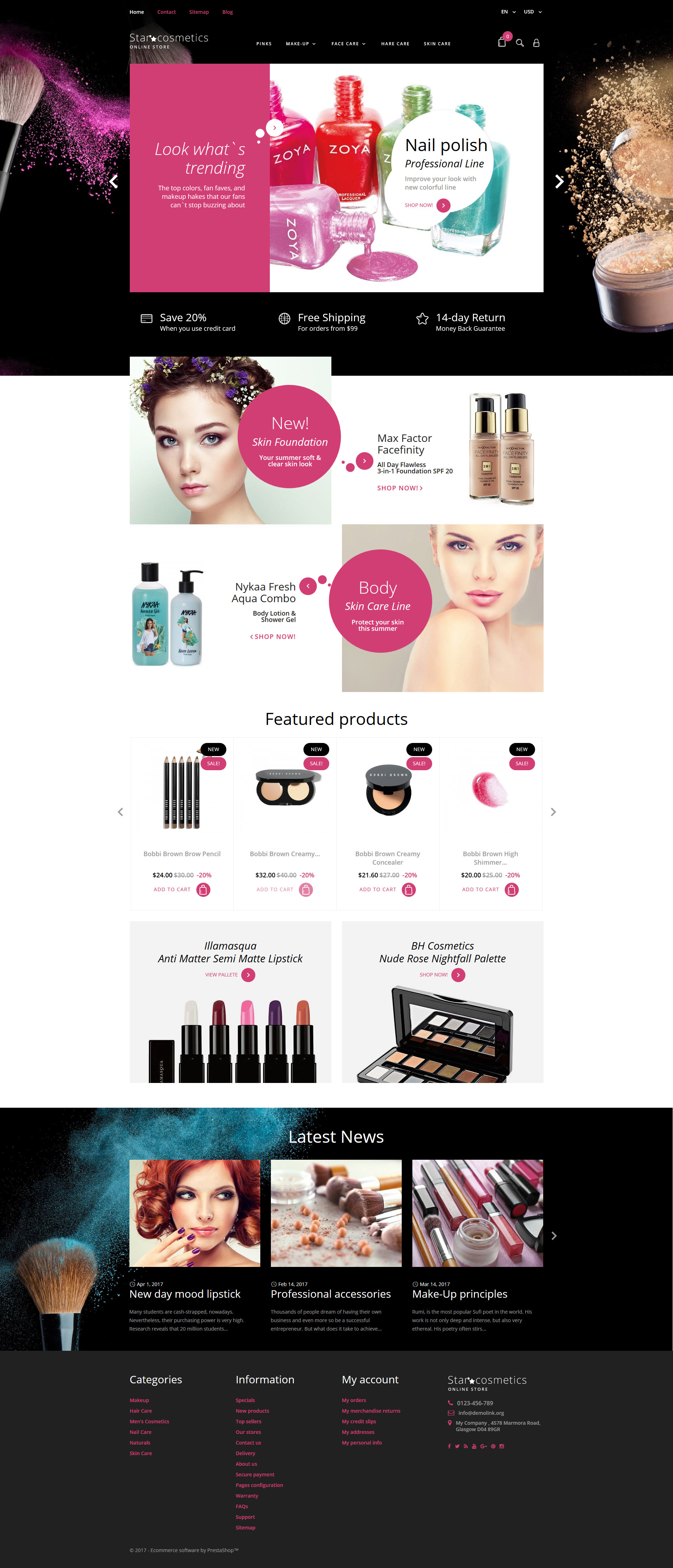 Star Cosmetics – Beauty Items Responsive PrestaShop Theme