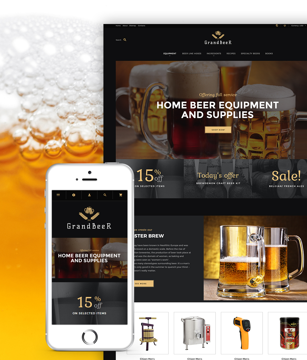 GrandBeer PrestaShop Theme