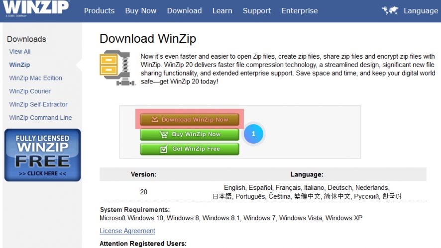 winzip download softonic