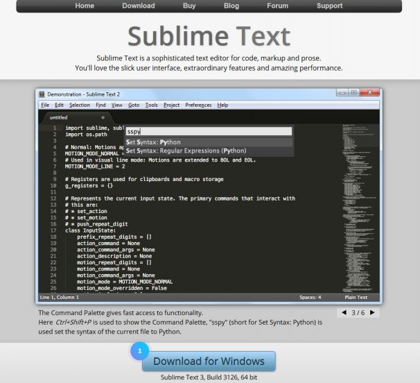 sublime editor html