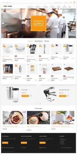 Ristorme - Restaurant Equipment & Houseware PrestaShop Theme