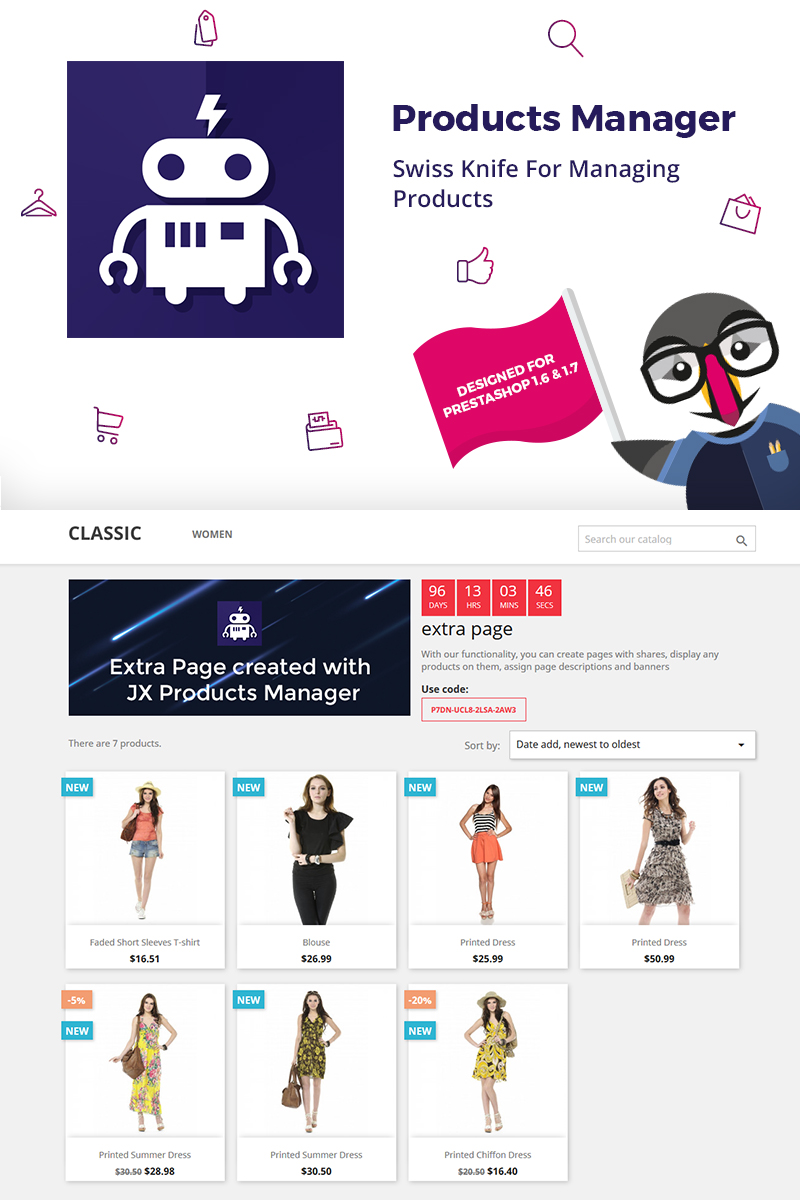 Products Manager PrestaShop Module